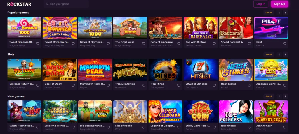 rockstar casino sloturi