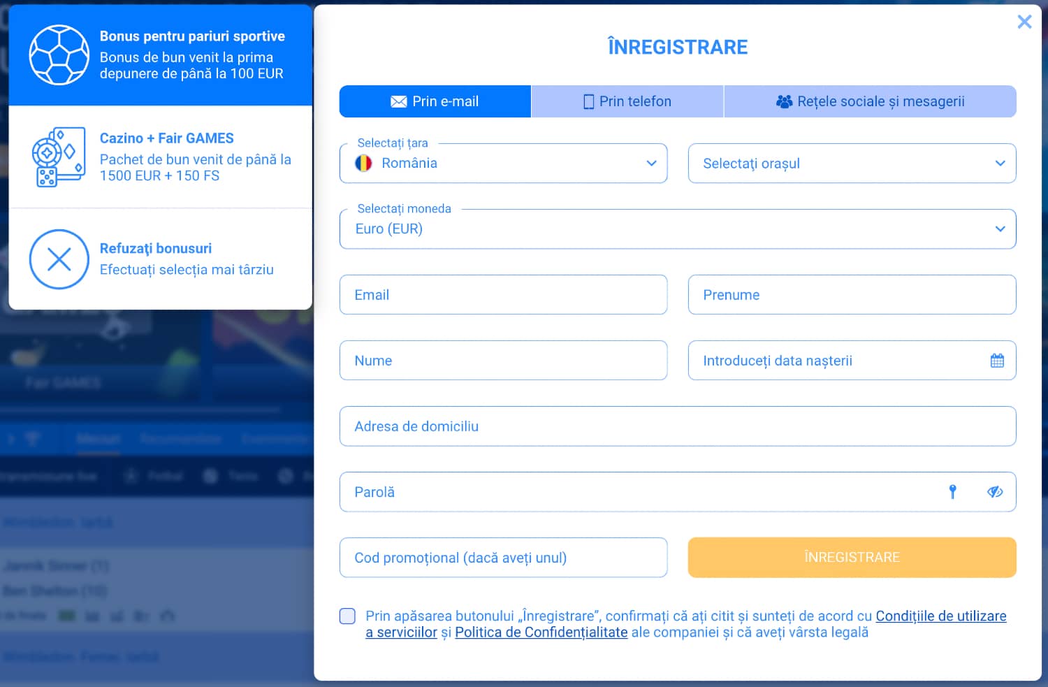 Ghidul Complet de Înregistrare la FairPari